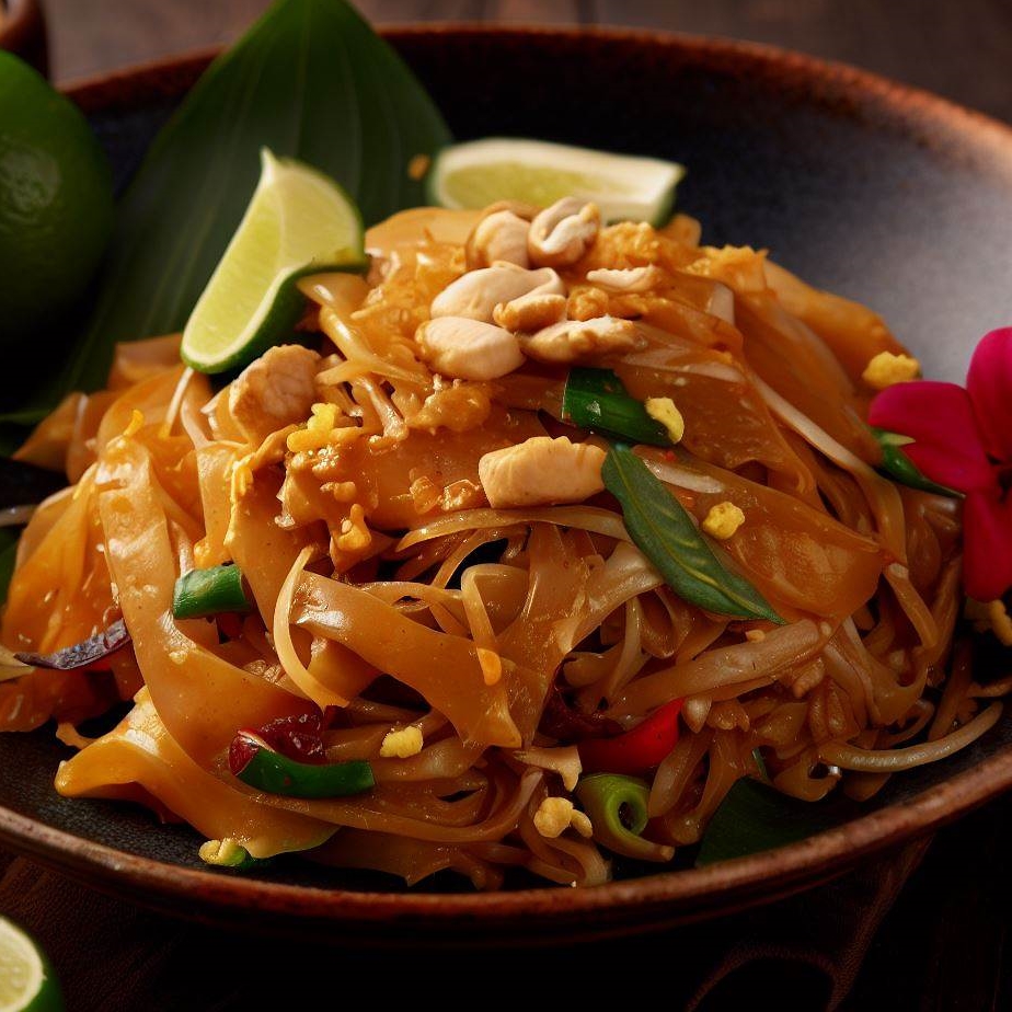 Pad Thai s kuřecím masem