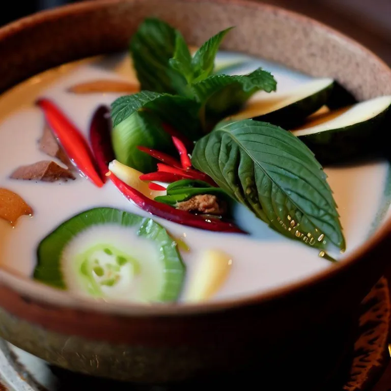 Thajská polévka s kokosovým mlékem
